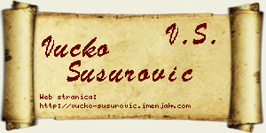 Vučko Susurović vizit kartica